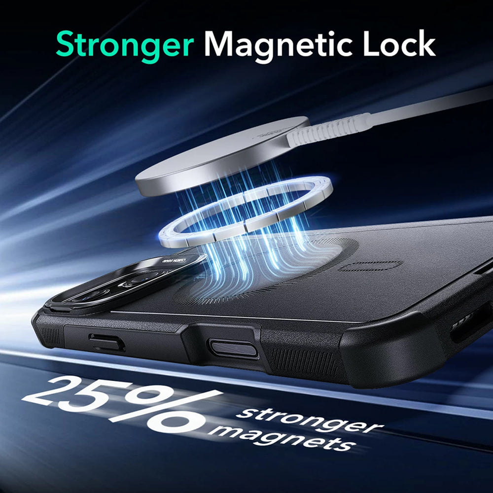MagSafe ovitek za Apple iPhone 16 Pro Max, ESR, Cyber Armor Kickstand, črn