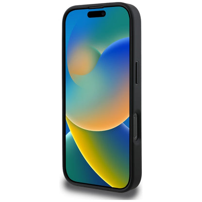 Ovitek MagSafe za Apple iPhone 16 Pro Max, Guess, Cardslot 4G Stripes, Črn