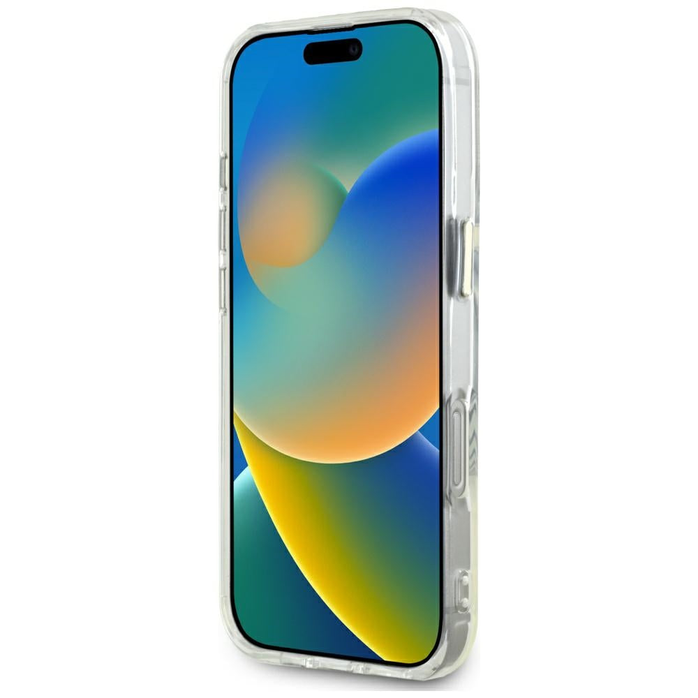 Ovitek MagSafe za Apple iPhone 16 Pro Max, Guess, IML Metal Colored Circle, Bela