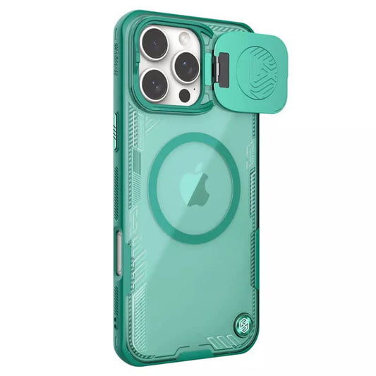 MagSafe Case for Apple iPhone 16 Pro Max, Nillkin, Iceblade Prop (w/o Camera Cutout), Green