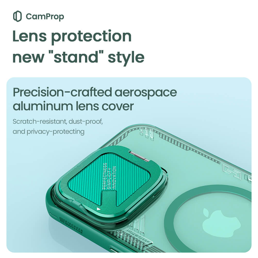 MagSafe ovitek za Apple iPhone 16 Pro Max, Nillkin, Iceblade Prop (brez izreza za kamero), Zelen