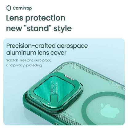 MagSafe ovitek za Apple iPhone 16 Pro Max, Nillkin, Iceblade Prop (brez izreza za kamero), Zelen
