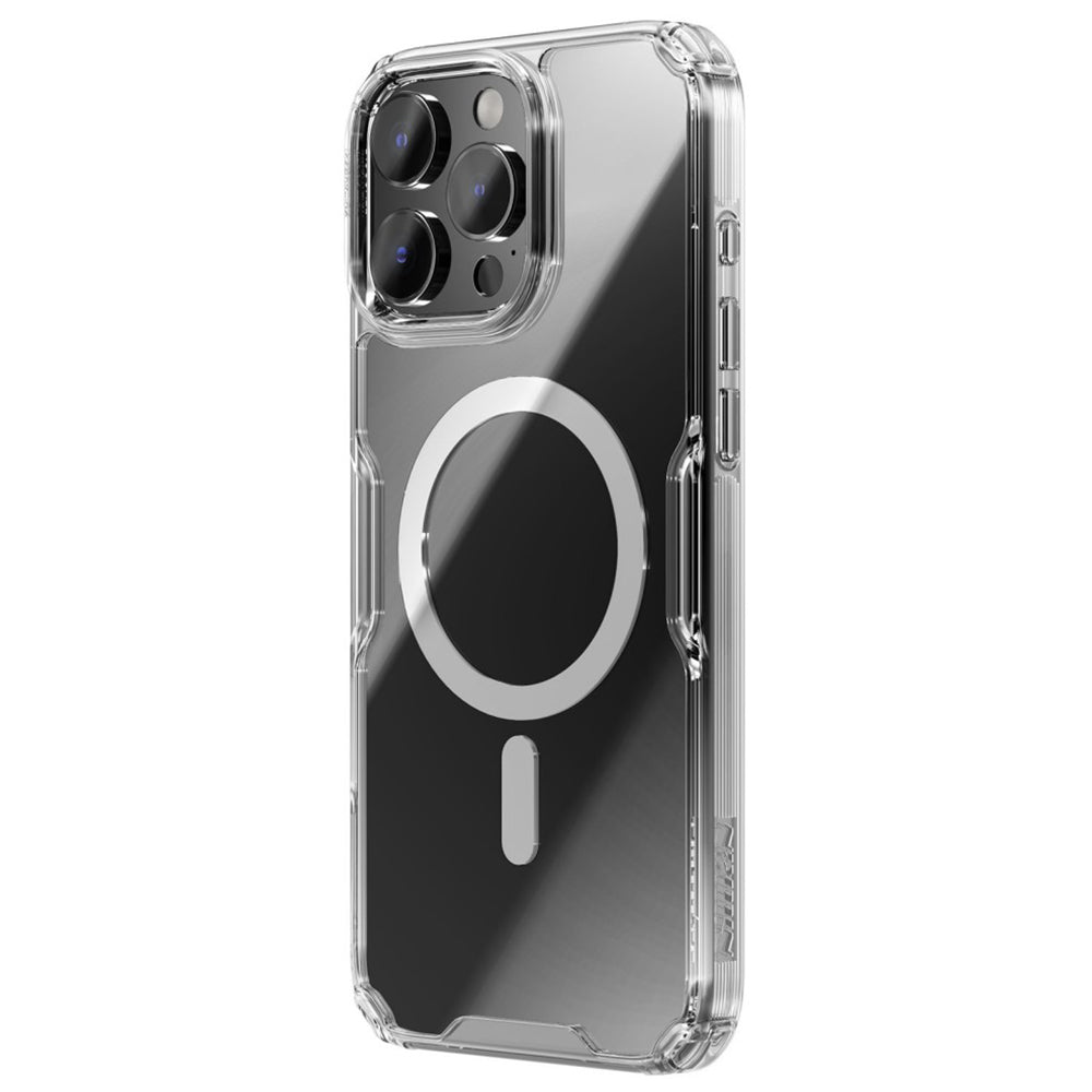 MagSafe ovitek za Apple iPhone 16 Pro Max, Nillkin, Nature Pro, Prozoren