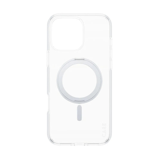 Ovitek MagSafe za Apple iPhone 16 Pro Max, PanzerGlass, s funkcijo stojala, Srebrno prozoren
