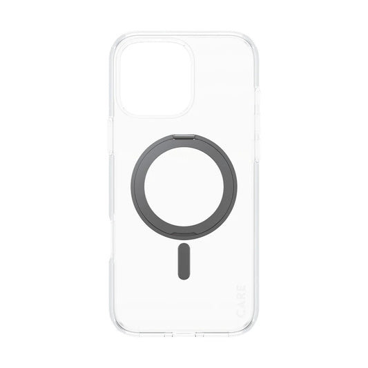 Ovitek MagSafe za Apple iPhone 16 Pro Max, PanzerGlass, s funkcijo stojala, črna prosojnost