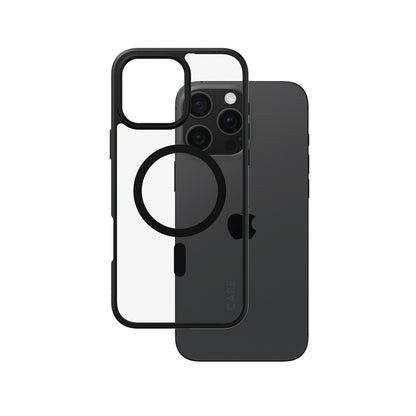 Ovitek MagSafe za Apple iPhone 16 Pro Max, PanzerGlass, Care Urban Combat, Prozorno Črn