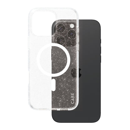Ovitek MagSafe za Apple iPhone 16 Pro Max, PanzerGlass, Care Urban Combat Star Lit, Prosojna Bela
