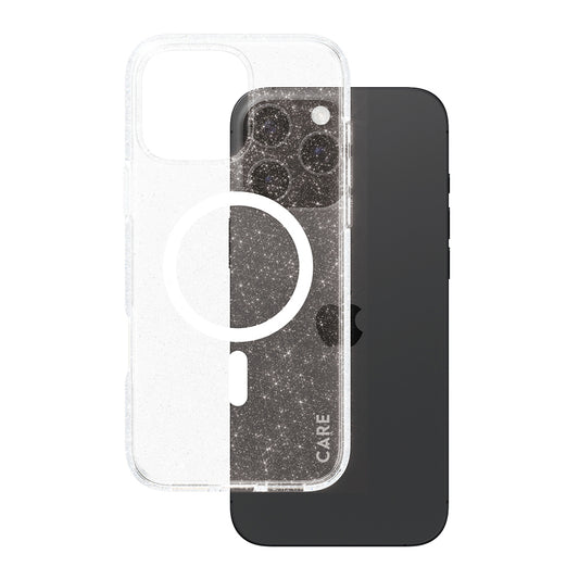 Ovitek MagSafe za Apple iPhone 16 Pro Max, PanzerGlass, Care Urban Combat Star Lit, Prosojna Bela