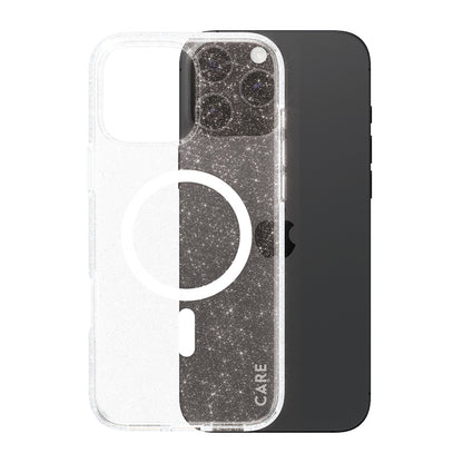 Ovitek MagSafe za Apple iPhone 16 Pro Max, PanzerGlass, Care Urban Combat Star Lit, Prosojna Bela