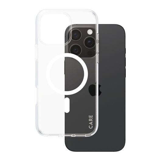 Ovitek MagSafe za Apple iPhone 16 Pro Max, PanzerGlass, Care Urban Combat, Prozorno Bel