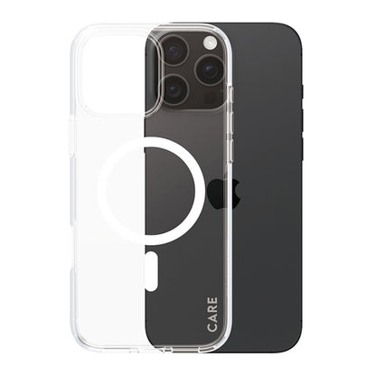 Ovitek MagSafe za Apple iPhone 16 Pro Max, PanzerGlass, Care Urban Combat, Prozorno Bel