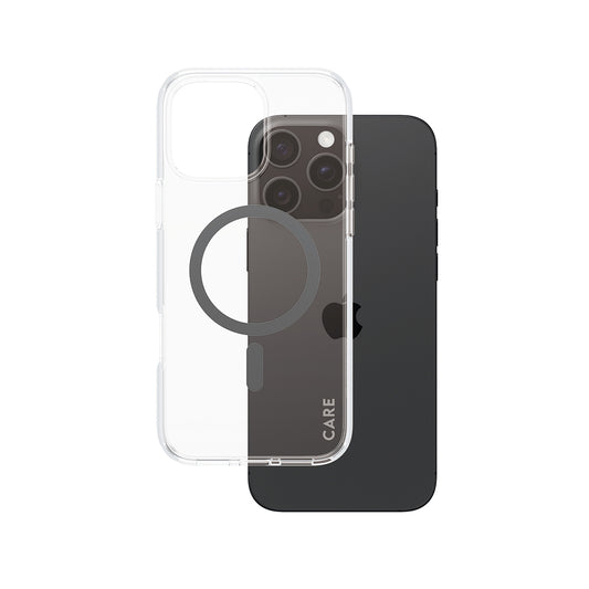 Ovitek MagSafe za Apple iPhone 16 Pro Max, PanzerGlass, Care Urban Combat, Prosojna Črna