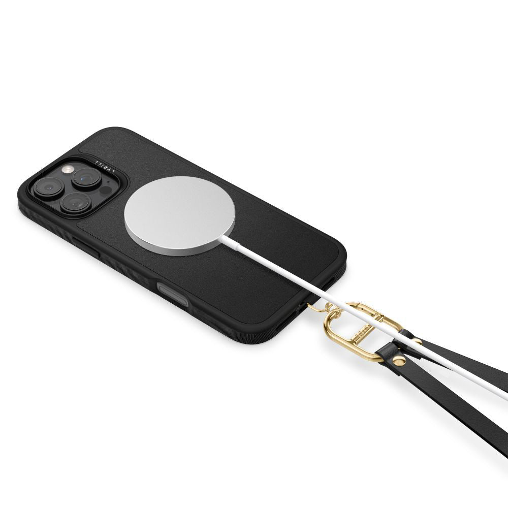 Ovitek MagSafe za Apple iPhone 16 Pro Max, Spigen, Cyrill Kajuk Classic Charm, Črn