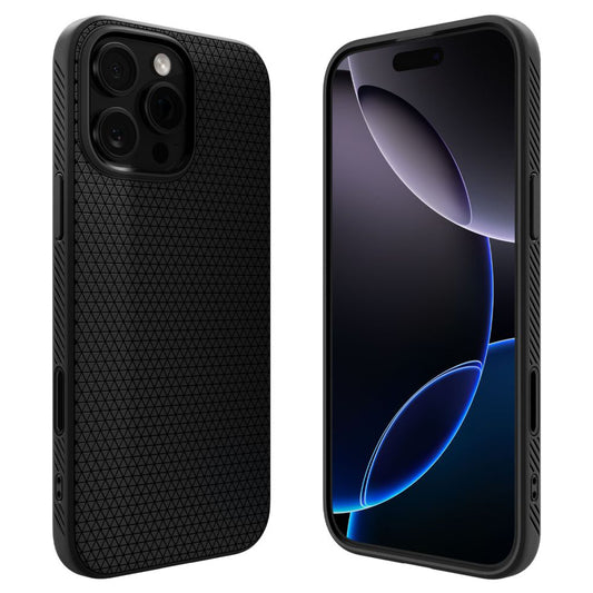 Ovitek MagSafe za Apple iPhone 16 Pro Max, Spigen, Liquid Air T, Mat Črna