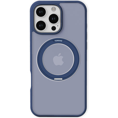 Ovitek MagSafe za Apple iPhone 16 Pro Max, Torras, Ostand Pro, Mornarsko modra