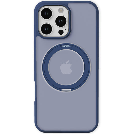 Ovitek MagSafe za Apple iPhone 16 Pro Max, Torras, Ostand Pro, Mornarsko modra