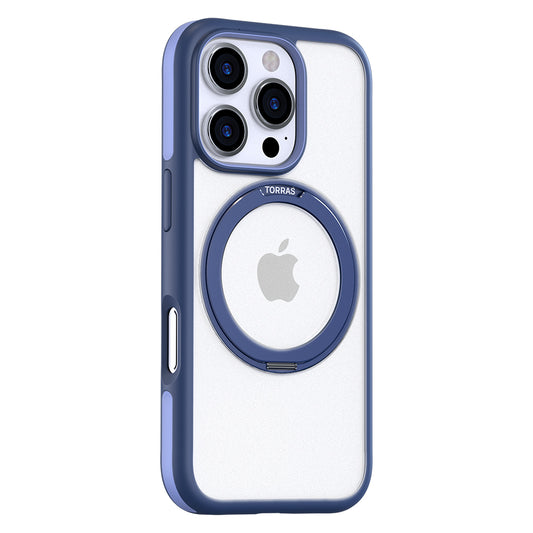 Ovitek MagSafe za Apple iPhone 16 Pro Max, Torras, Ostand R Fusion, Mornarsko modra