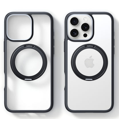 Ovitek MagSafe za Apple iPhone 16 Pro Max, Torras, Ostand R Fusion, Črn