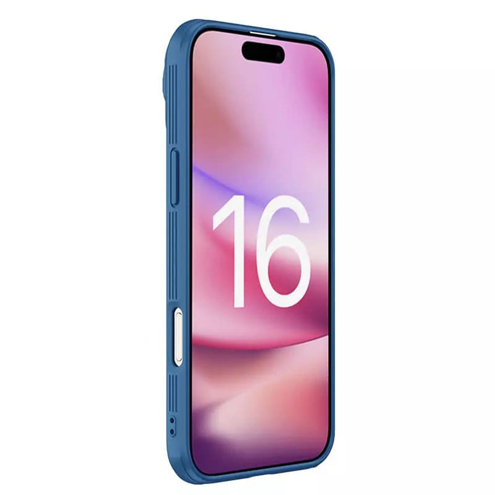 MagSafe ovitek za Apple iPhone 16 Pro, Nillkin, CamShield Prop, modra