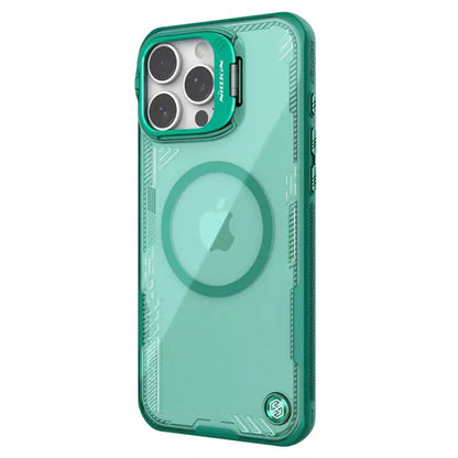 MagSafe ovitek za Apple iPhone 16 Pro, Nillkin, Iceblade Prop (z izrezom za kamero), Zelen