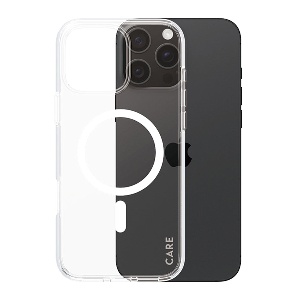 Ovitek MagSafe za Apple iPhone 16 Pro, PanzerGlass, Care Urban Combat, Prozorno Bel