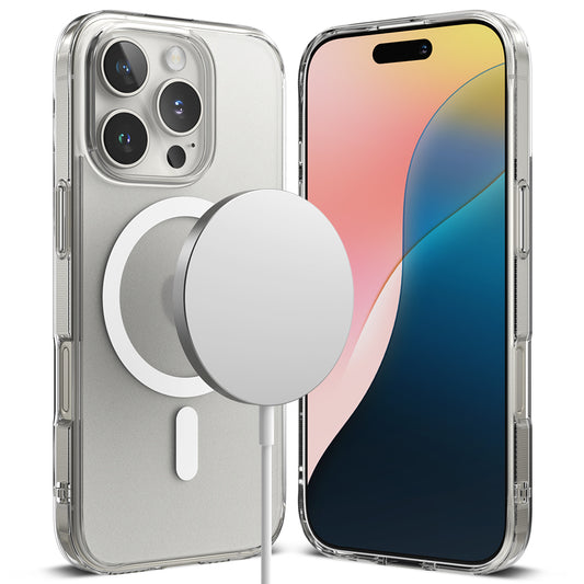 MagSafe ovitek za Apple iPhone 16 Pro, Ringke, Fusion, mat prozoren