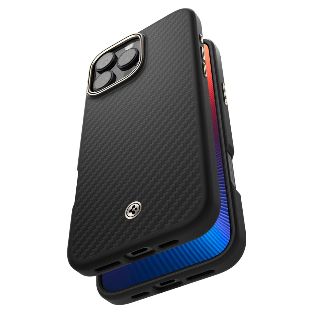 Ovitek MagSafe za Apple iPhone 16 Pro, Spigen, Enzo Aramid, Črn