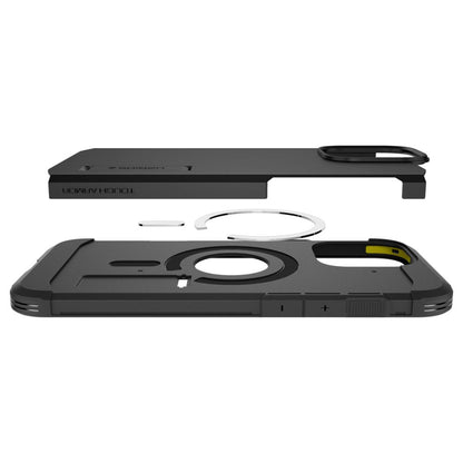 Ovitek MagSafe za Apple iPhone 16 Pro, Spigen, Tough Armor, Črn ACS08146
