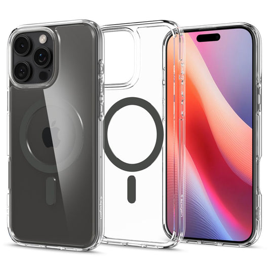 Ovitek MagSafe za Apple iPhone 16 Pro, Spigen, Ultra Hybrid, Črn