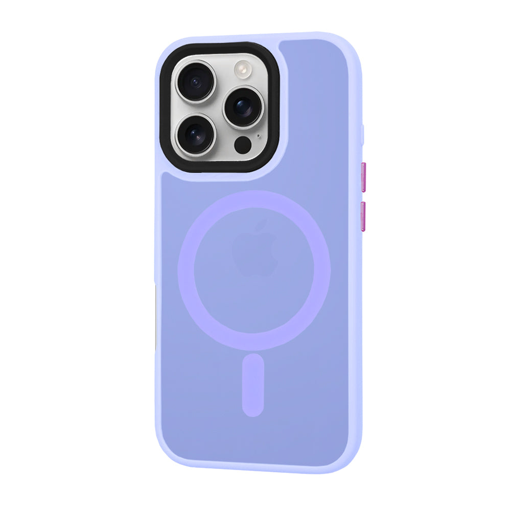 MagSafe ovitek za Apple iPhone 16 Pro, Techsuit, HaloFrost, Svetlo vijolična