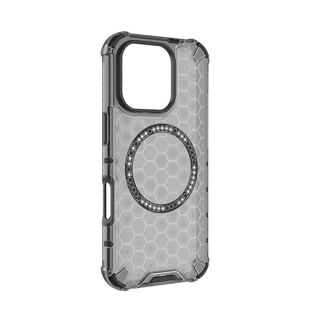 MagSafe ovitek za Apple iPhone 16 Pro, Techsuit, HoneyComb Shield, Črn