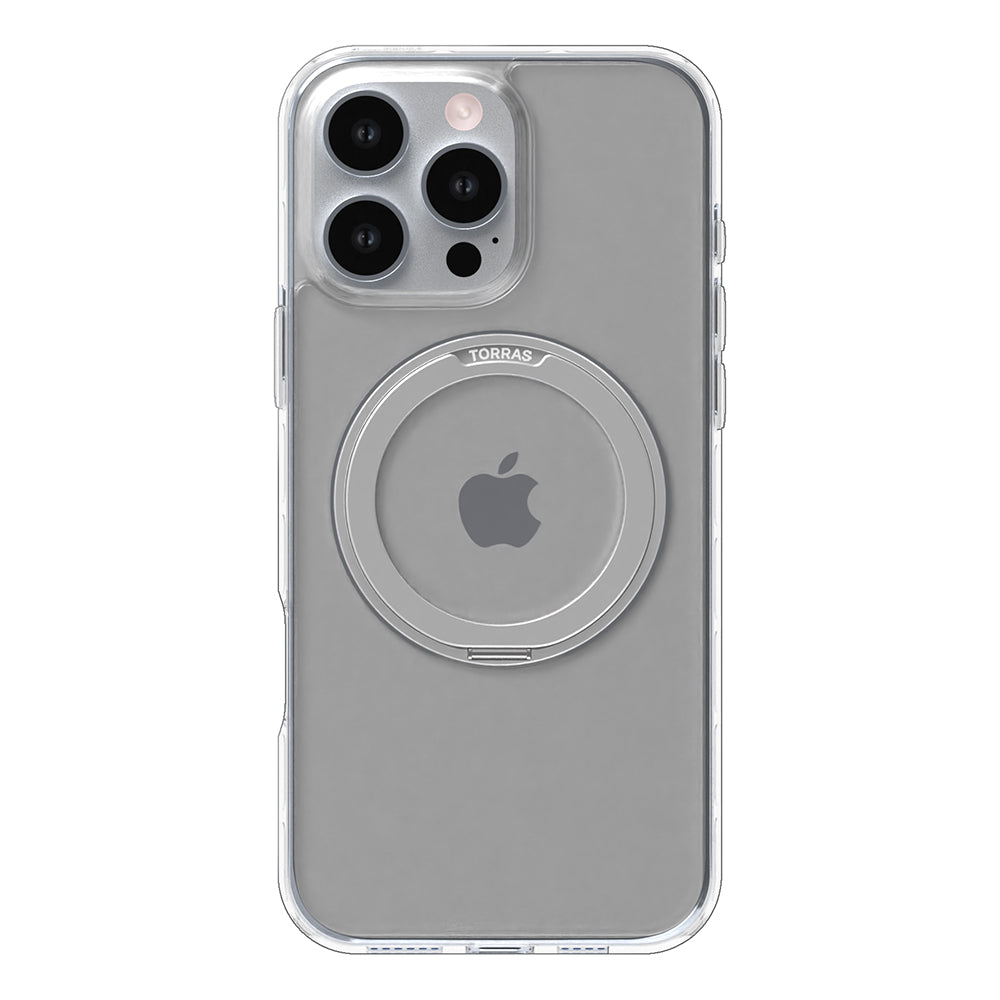 Ovitek MagSafe za Apple iPhone 16 Pro, Torras, Ostand Pro, Prozoren
