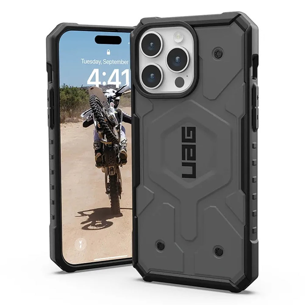 MagSafe ovitek za Apple iPhone 16 Pro, Urban Armor Gear, Pathfinder, Srebrn