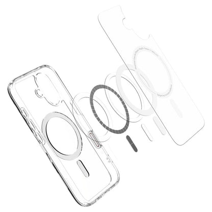 Ovitek MagSafe za Apple iPhone 16, Spigen, Ultra Hybrid T, Bela ACS09073