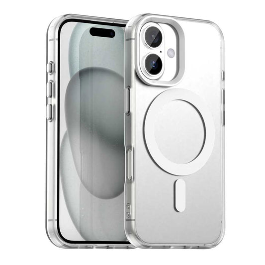 MagSafe ovitek za Apple iPhone 16, Techsuit, CandyCase, Bela