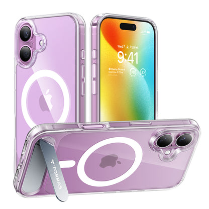 Ovitek MagSafe za Apple iPhone 16, Torras, Pstand, Prozoren