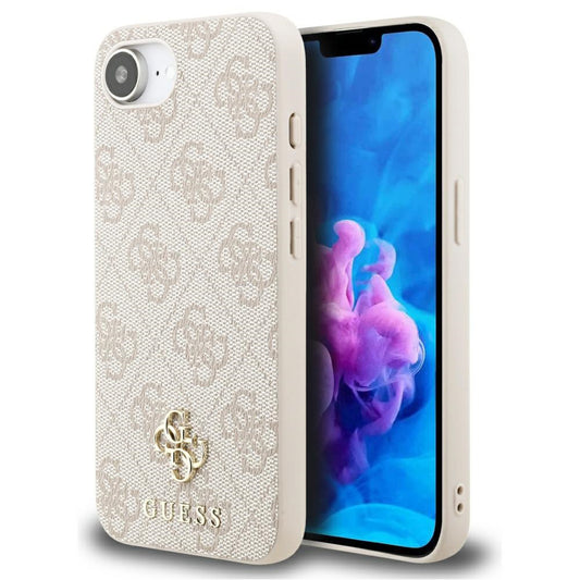 MagSafe ovitek za Apple iPhone 16e, Guess, 4G Classic, Roza