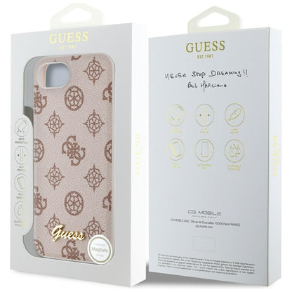 Ovitek MagSafe za Apple iPhone 16e, Guess, Peony Script, Rjava