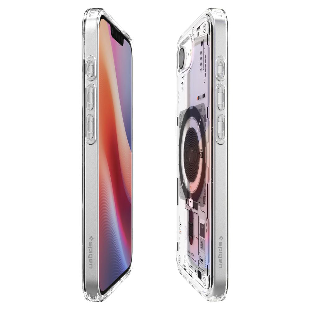 Ovitek MagSafe za Apple iPhone 17e / 16e, Spigen, Ultra Hybrid Neo One, Prozoren