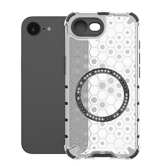 MagSafe ovitek za Apple iPhone 17e / 16e, Techsuit, HoneyComb Shield, Bela