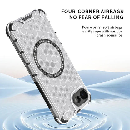 MagSafe Case for Apple iPhone 17e / 16e, Techsuit, HoneyComb Shield, Black