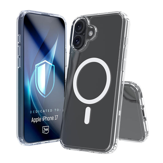 MagSafe Case for Apple iPhone 17, 3MK, Armor MagCase, Transparent