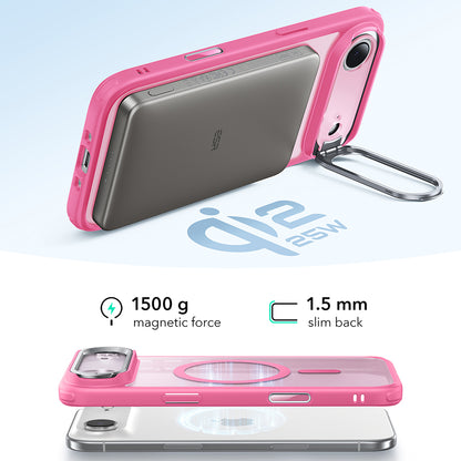 Ovitek MagSafe za Apple iPhone 17 Air, ESR, Classic Hybrid Kickstand, Satenasto roza