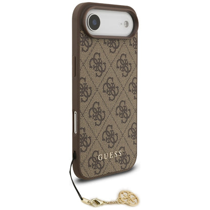 Ovitek MagSafe za Apple iPhone 17 Air, Guess, 4G Charm Cradle, rjava