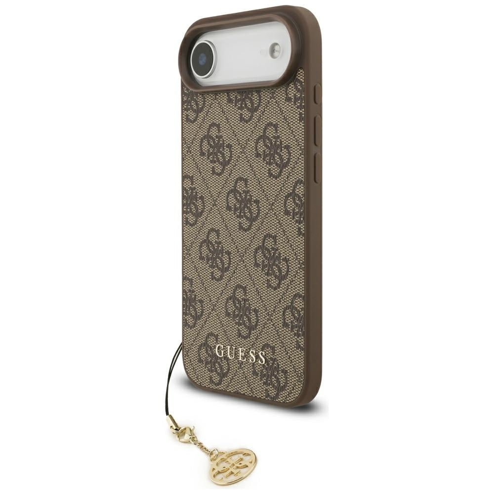 Ovitek MagSafe za Apple iPhone 17 Air, Guess, 4G Charm Cradle, rjava