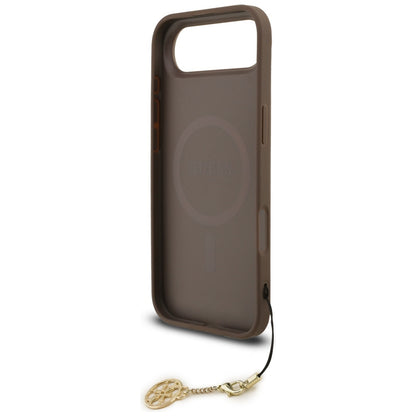 Ovitek MagSafe za Apple iPhone 17 Air, Guess, 4G Charm Cradle, rjava