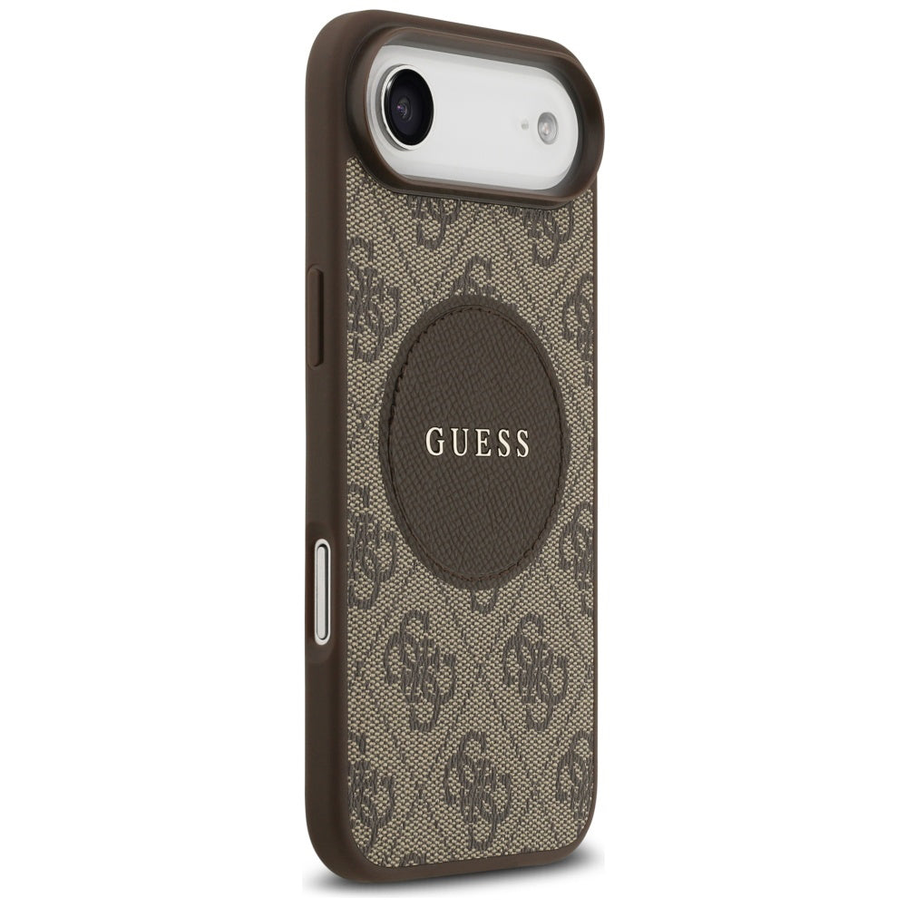 Ovitek MagSafe za Apple iPhone 17 Air, Guess, 4G Circle Classic Logo, rjava