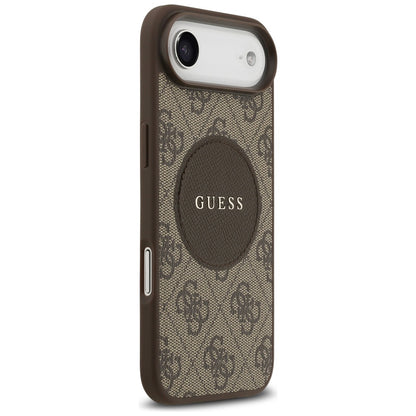 Ovitek MagSafe za Apple iPhone 17 Air, Guess, 4G Circle Classic Logo, rjava