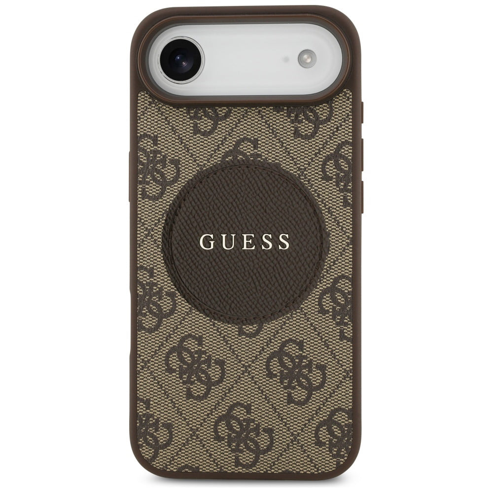 Ovitek MagSafe za Apple iPhone 17 Air, Guess, 4G Circle Classic Logo, rjava
