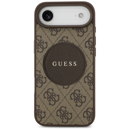 Ovitek MagSafe za Apple iPhone 17 Air, Guess, 4G Circle Classic Logo, rjava
